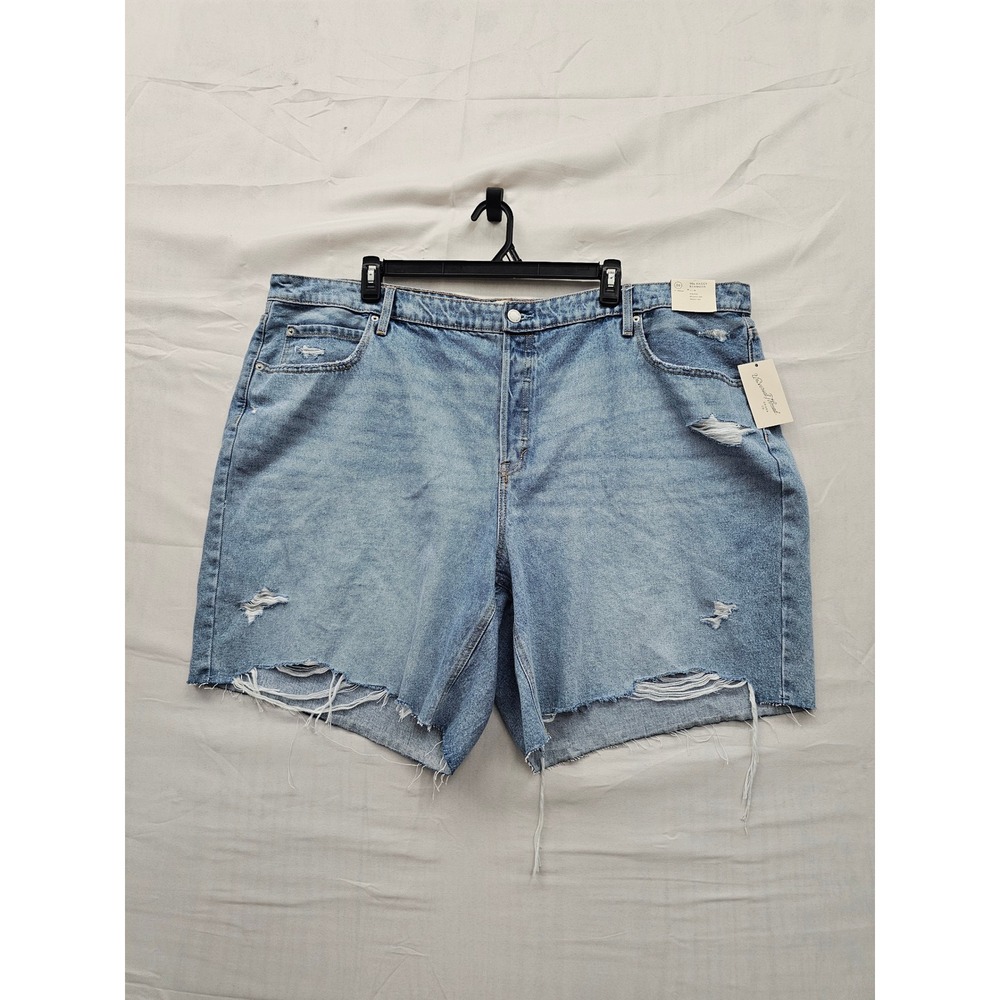 Universal Thread Womens 90s Baggy Bermuda Shorts Blue Cotton Casual Size 26